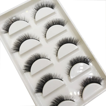 38 Styles 5 Pairs 3D Mink False Eyelashes – Natural Fake Lashes Makeup Beauty Tools
