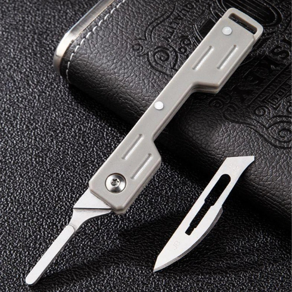 Mini Folding Scalpel Knife – Precision EDC Pocket Knife for Medical, Outdoor, and Unpacking Tasks