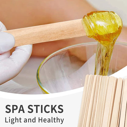 50/100PCS Disposable Wooden Hair Removal Wax Sticks – Body Depilation Spatula Applicators, Beauty Tools