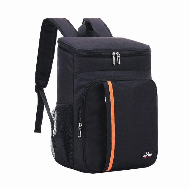 20L Portable Thermal Lunch Bag - Durable Waterproof Cooler Ice Insulated Case for Camping, Oxford Dinner Backpacks Icebox