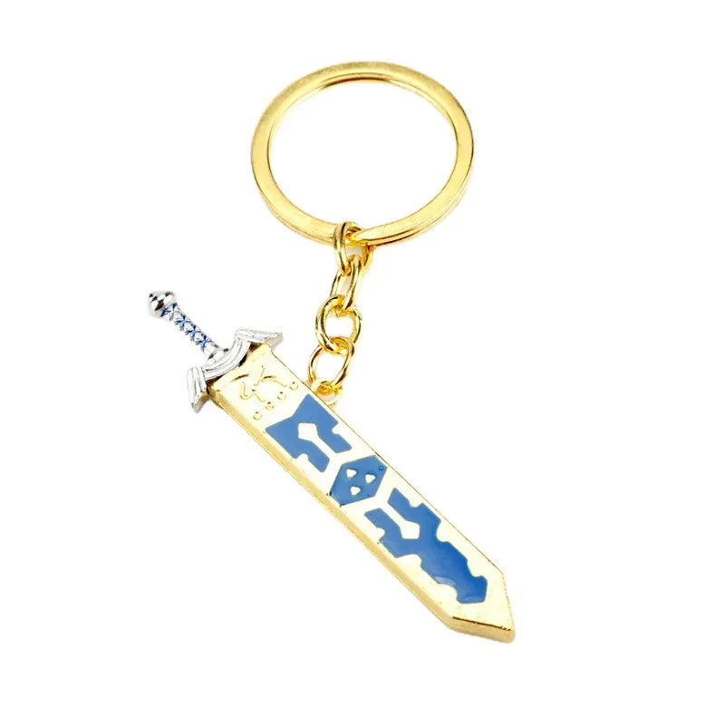 The Legend of Zelda Skyward Sword Necklace – Game Fan Keychain Pendant Jewelry for Men, Gaming Accessories & Collectors