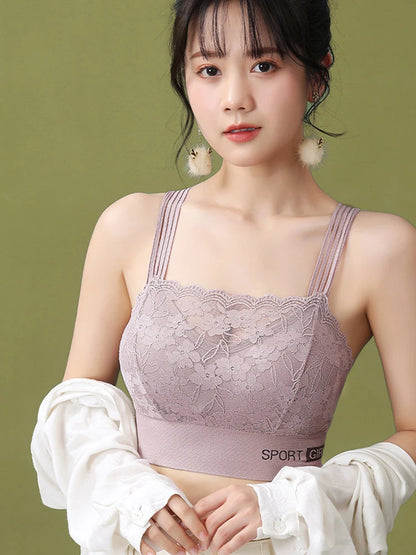 Women’s Sexy Lace Seamless Bra — Large Size Comfortable Breathable Sports Sleep Tube Top