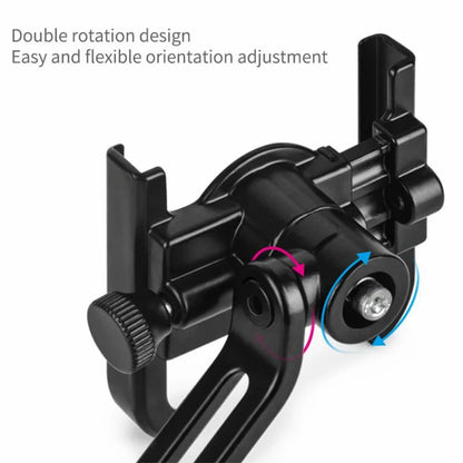 Aluminum Alloy Motorcycle & Bicycle Phone Holder — GPS Mounting Clip & Handlebar Bracket