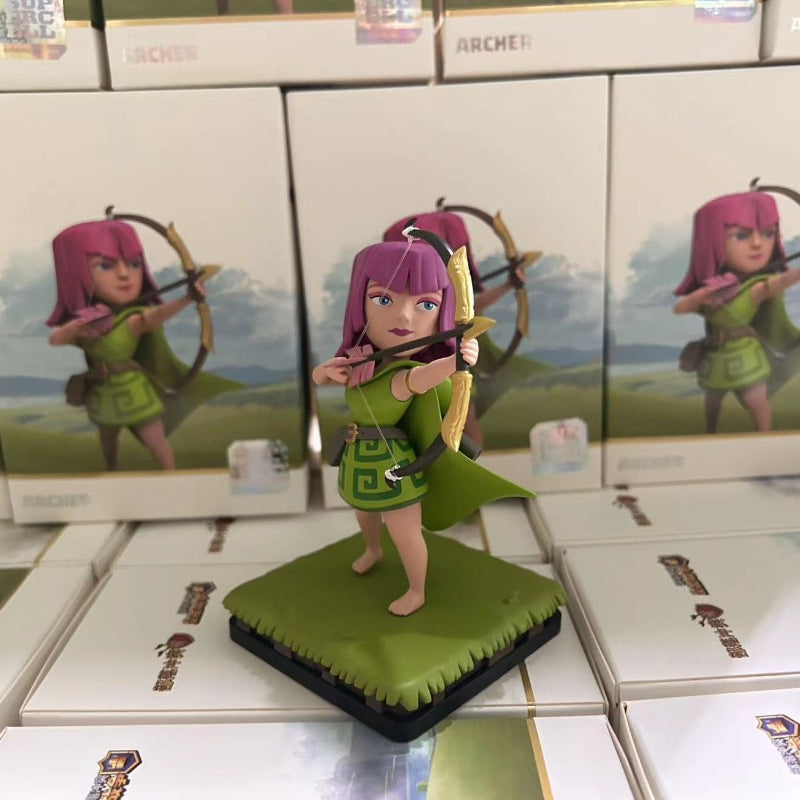 Supercell Clash of Clans & Clash Royale Archer & Wizard 4-inch Collectible Statue – 10cm Figure with Free Shipping