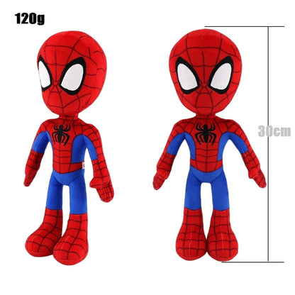 30cm Marvel Avengers Spider-Man Plush Toy - Anime Cartoon Figure, Kawaii Cute Stuffed Doll, Ideal Child's Christmas Gift