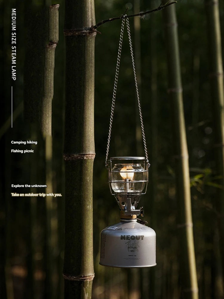 CAMPINGMOON T-4 Portable Outdoor Camping Lantern – Medium Gas Light for Campsite, Tent, and Outdoor Lighting