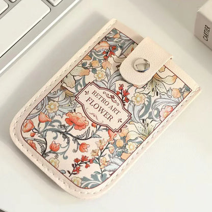 Laminated Mini Card Wallet - Pull-Out RFID Blocking Credit & Business Card Holder with PVC ID Card Case