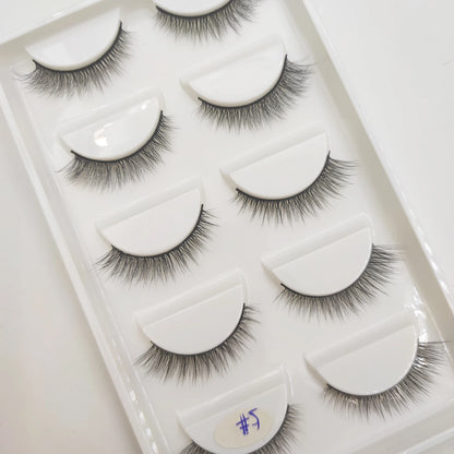 38 Styles 5 Pairs 3D Mink False Eyelashes – Natural Fake Lashes Makeup Beauty Tools