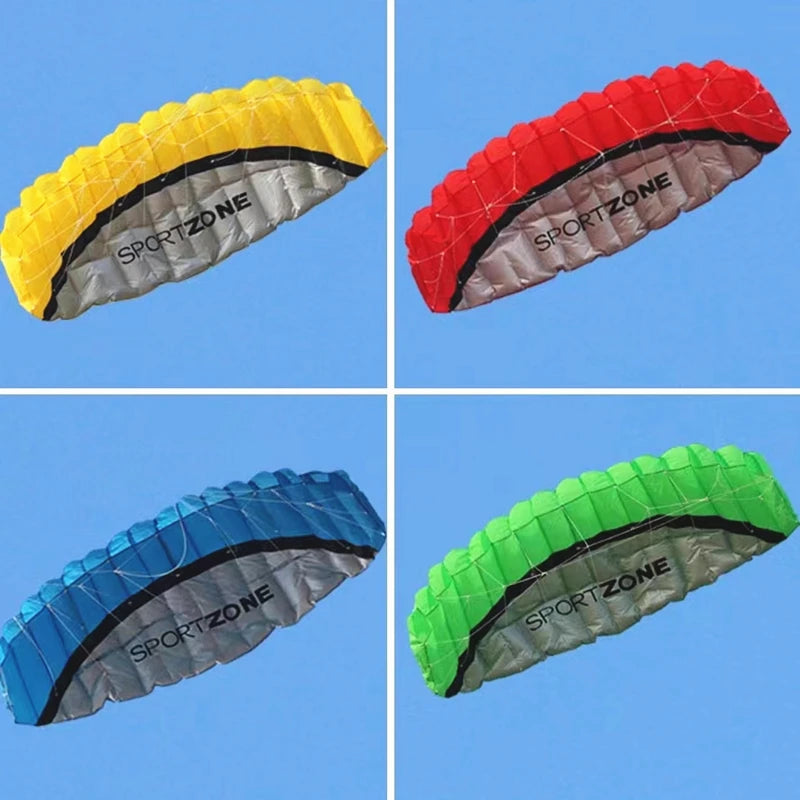 Beginner Dual Line Power Kite - Parafoil Parachute Stunt Kite for Adults and Kitesurf Sports