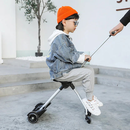 Formsio Kids Scooter Suitcase – Ride-On Rolling Carry-On Luggage Box for Babies, Sit & Go Trolley Travel Bag