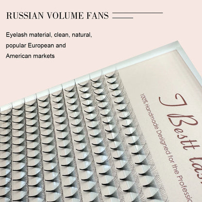 TBestt 5D/6D/8D/10D Premade Volume Lash Fans – Soft Silk Eyelash Extensions