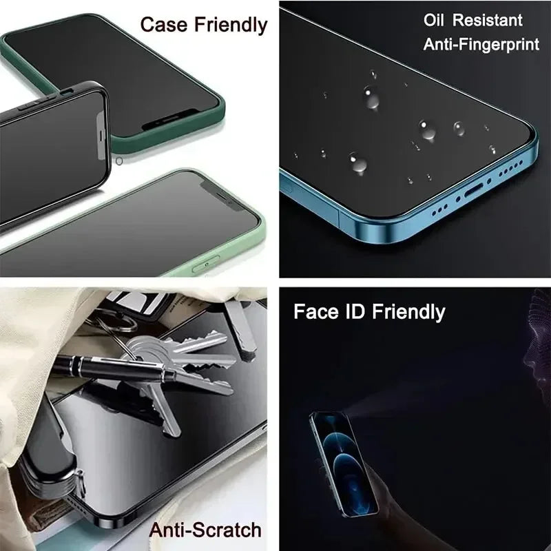 1-5PCS Anti-Spy Privacy Screen Protector for iPhone – Fits iPhone 6, 7, 8, X, XS, XR, 11, 12, 13, 14, 15, 16, 17 Pro/Max/Mini