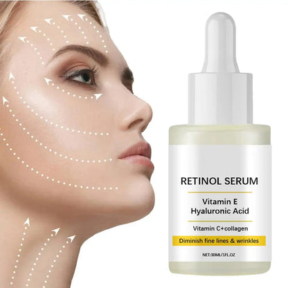 Retinol Face Serum – Deep Moisturizing, Anti-Aging, Fine Line Fading, Firming & Lifting Serum with Hyaluronic Acid