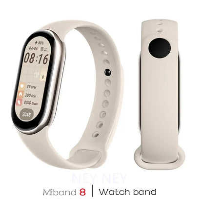 Waterproof Silicone Sport Strap for Xiaomi Mi Band 9/8/NFC – Replacement Smart Bracelet Accessory
