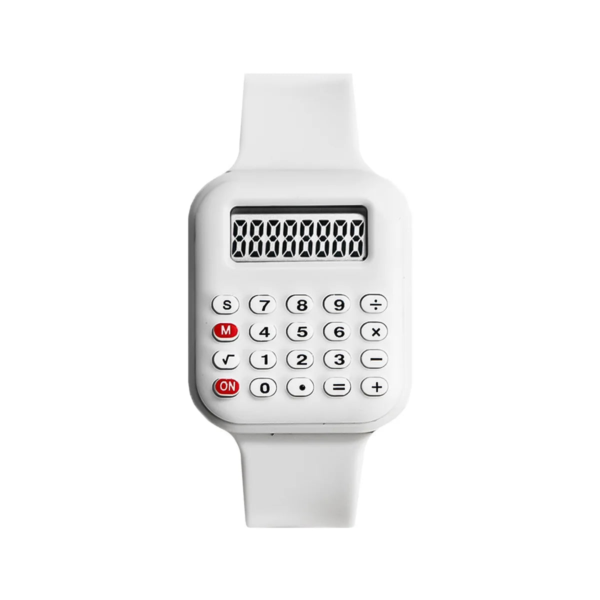 2026 Kids Digital Watch with Calculator - Rubber Strap Electronic Watch for Girls with Time & Date Display