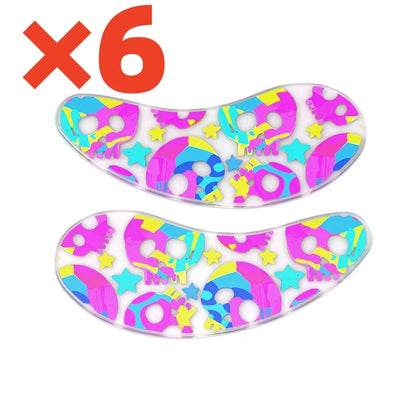 Blackwings Reusable Silicone Cooling Eye Patches – Gel Eye Mask for Dark Circles & Puffy Eyes (6 Pairs)