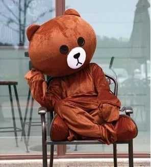 Brown Bear Plush Doll Costume – Festival & Party Wear, Ideal Halloween & Christmas Gift for All Ages