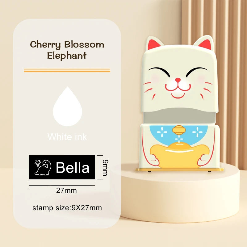 Custom Name Stamp for Kids - Waterproof Washable Personal Label Stamp for Clothes, Socks, School Items & Daily Essentials