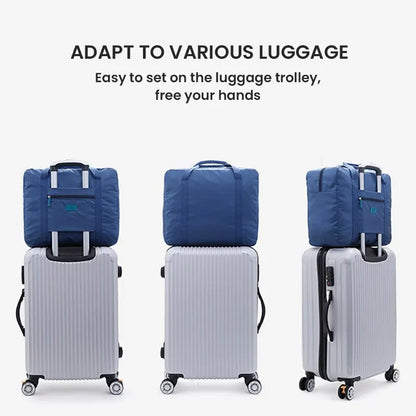 Fashion Foldable Travel Duffel Bag — Lightweight Weekender Tote for Men & Women, Carry-On Luggage Bag