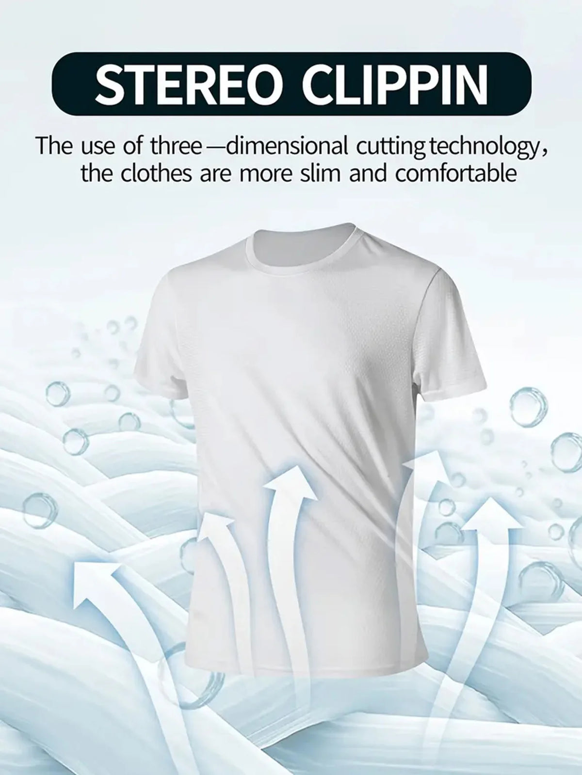 7-Pack Men's White T-Shirts - Ultra-Light Quick-Dry Breathable Gym & Fitness Tees