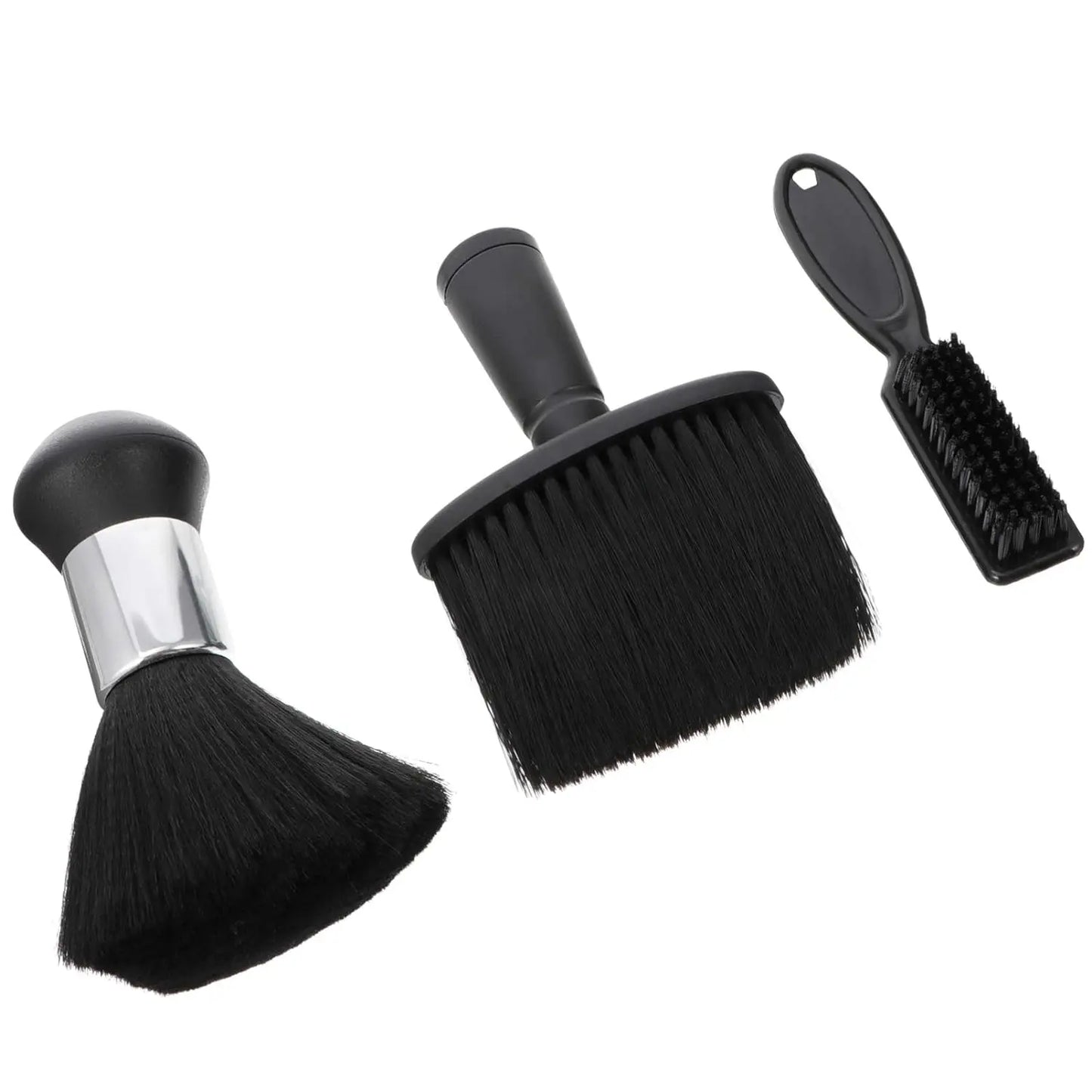 2/3-Piece Neck Dust Collector Brush Set – Hairdresser Salon Cleaning Brush for Blades & Hair Removal