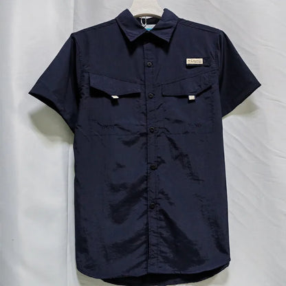 Men’s Short Sleeve Casual Shirt - Stylish Lightweight Fishing & Summer Menswear Top