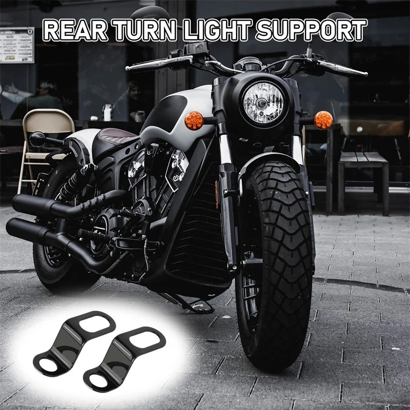 Motorcycle Lamp Brackets – Turn Signal & Headlight Mount for Fork Indicator Lights