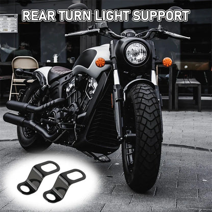 Motorcycle Lamp Brackets – Turn Signal & Headlight Mount for Fork Indicator Lights