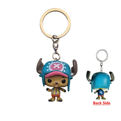 One Piece Wano Country Figure Keychain - Luffy, Roronoa Zoro & Tony Chopper Backpack Pendant Ornament