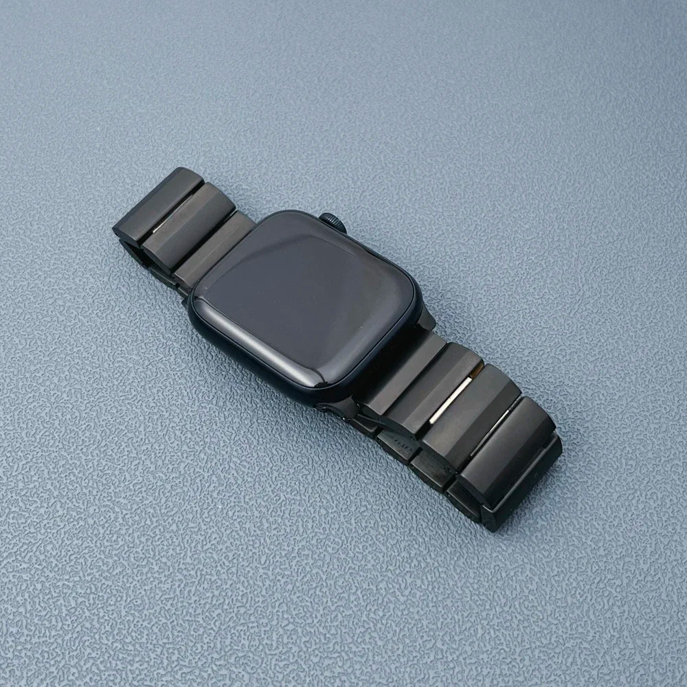 Titanium Band for Apple Watch Ultra 2 - 49mm, 45mm, 44mm, 42mm Strap for iWatch Series 9, 8, 7, 6, SE, 5, 4, 3 - Luxury Men’s Bracelet