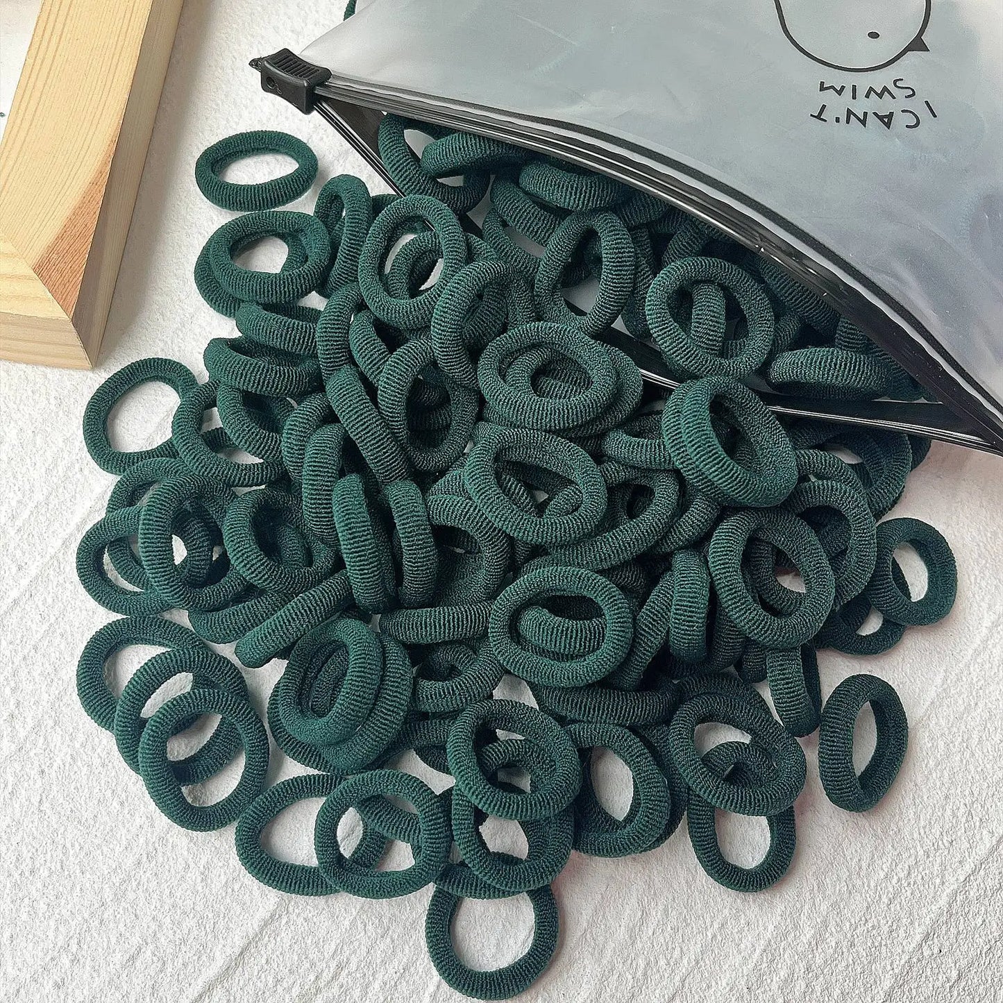 20/50PCS Kids Elastic Hair Bands – Girls Sweets Scrunchie Rubber Bands for Children Hair Ties & Headbands
