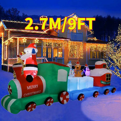 Christmas Inflatable Decoration – LED Light Toy Ornament for Xmas Party, New Year, Indoor and Outdoor Garden Decor