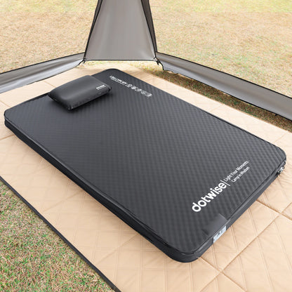 DOTWISE Self-Inflating Camping Mattress - 10cm Thick Portable Sleeping Pad for Single or Double Person Use