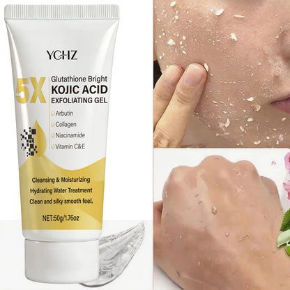 Kojic Acid Exfoliating Cleansing Gel - Deep Pore Cleansing, Moisturizing & Even Skin Tone Care