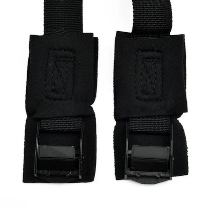 2pcs 9.8 Ft Car Roof Rack Lashing Straps - Cam Buckle Strap for Kayak, Canoe, Surfboard, Paddleboard, and Snowboard