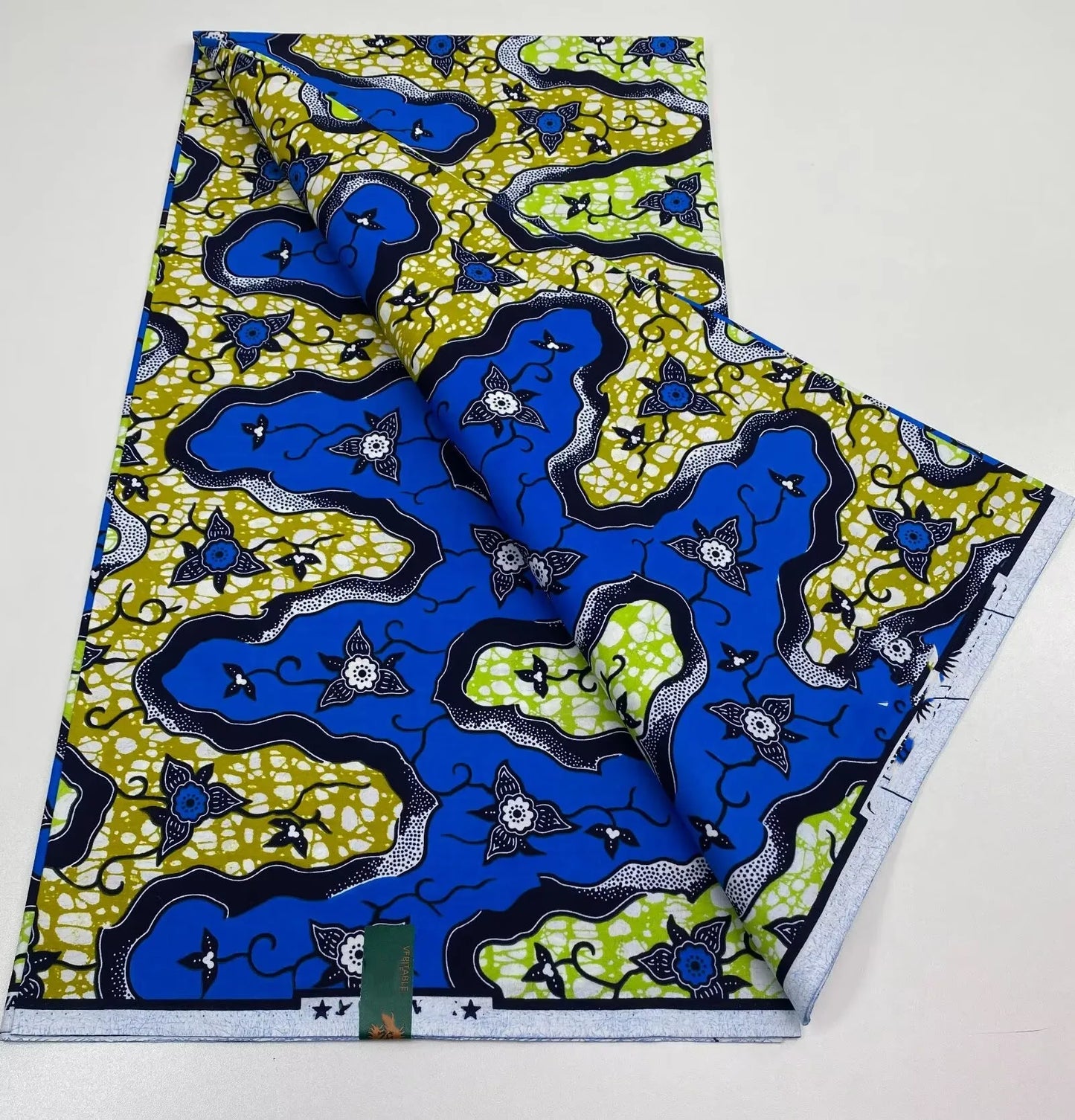 African Ankara Wax Print Fabric - 100% Cotton Soft Nigerian Real Wax Material for Women’s Party Dresses