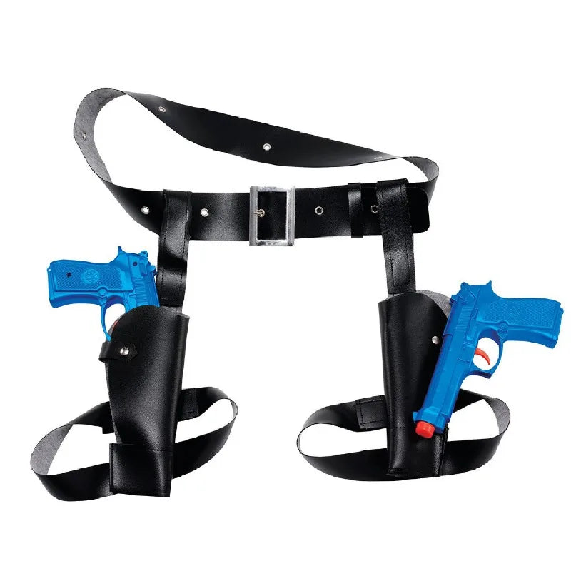 2024 Tomb Raider Lara Croft Police Holster – Western Cowboy Belt Cosplay Role-Playing Props & Accessories