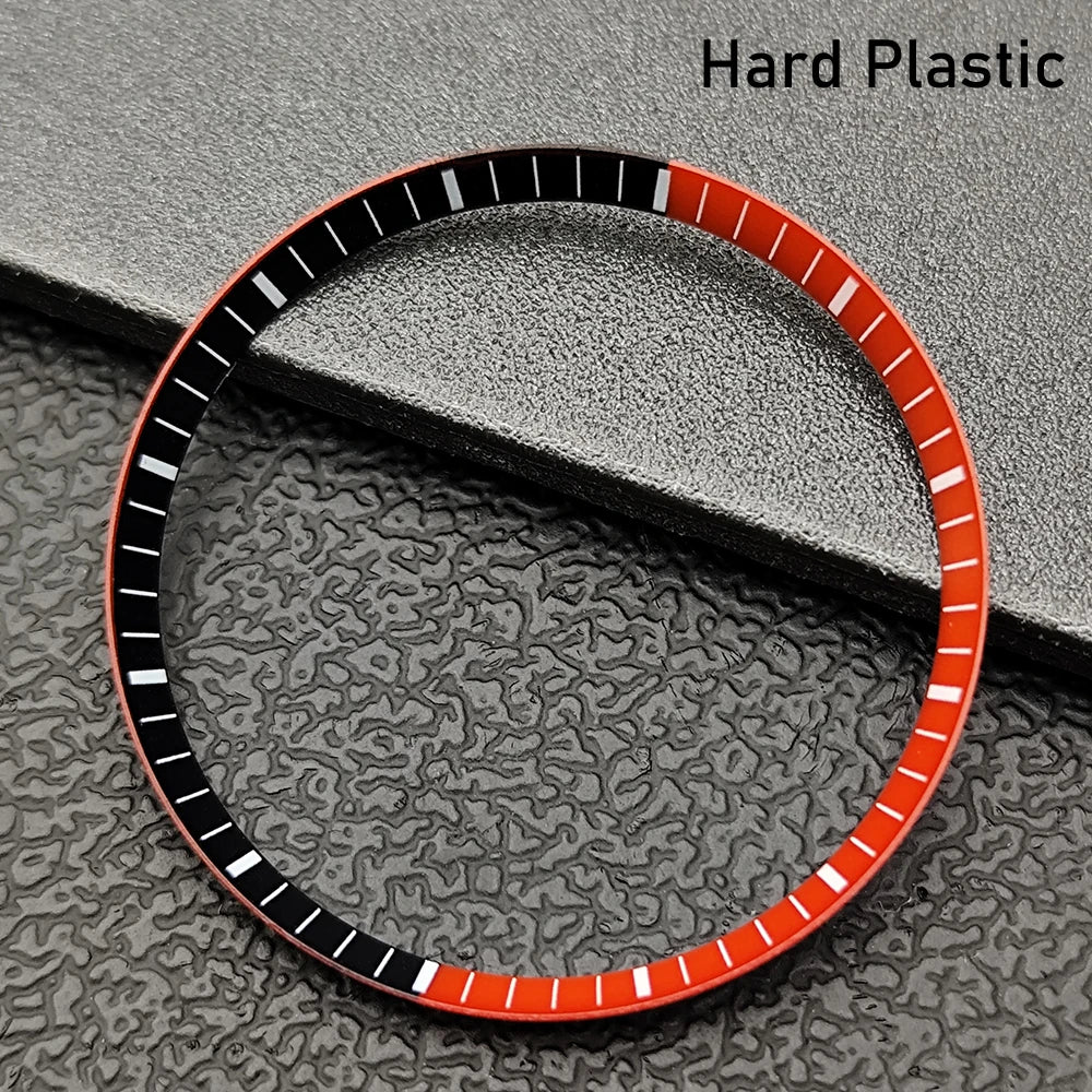 Silver Mod Copper Chapter Ring for NH35 Watch Case - Polished Inner Ring Replacement, 30.3 × 27.3mm Watch Accessory