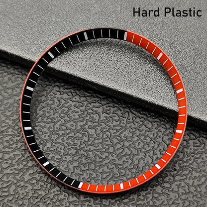 Silver Mod Copper Chapter Ring for NH35 Watch Case - Polished Inner Ring Replacement, 30.3 × 27.3mm Watch Accessory