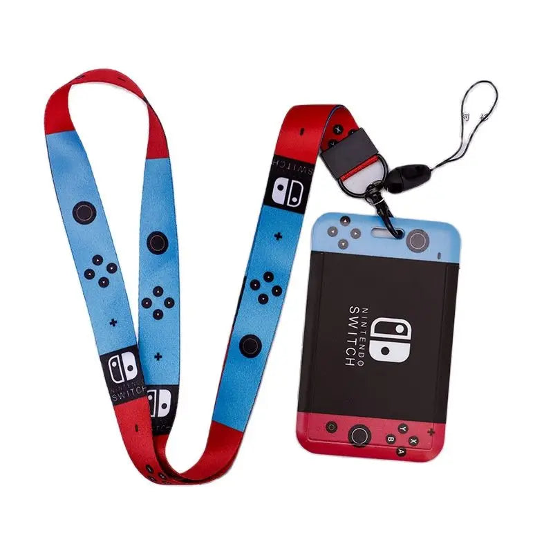 Game Player Men's Name Badge Holder – Lanyard Business Card & ID Card Holder with Hanging Neck Strap, Small Gift Case