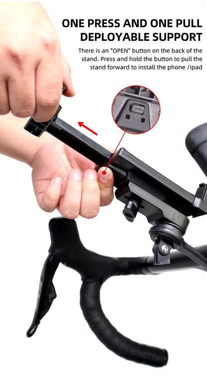 ThinkRider Bike Trainer Phone Mount Stand – Adjustable 360° Rotatable Mobile Phone & iPad Holder for Bikes