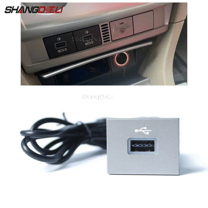 Car USB Audio Adapter — Black/Silver Input Cable for Ford Focus 2 Mk2 2009-2011, U-Disk Flash Interface Accessory