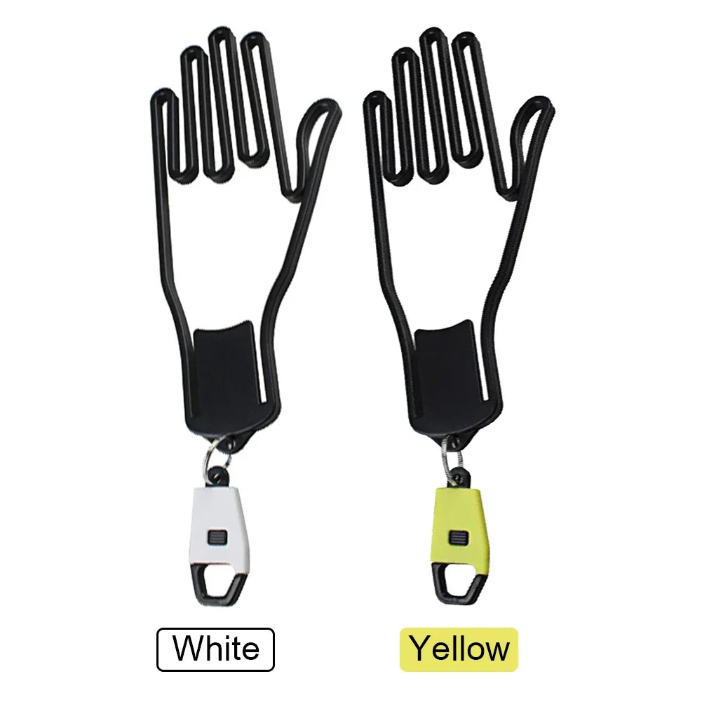 Golf Glove Holder Rack - Portable Plastic Gloves Hanger with Key Chain, Display Stand for Golf Gloves, Golf Accessories