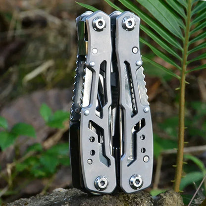 Outdoor Multitool - Portable Stainless Steel EDC Folding Survival Knife and Pliers for Camping and Emergency