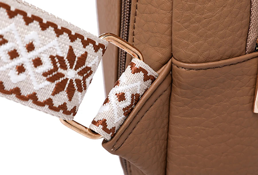 2024 New Women's PU Leather Chest Bag – Fashion Crossbody Shoulder Bag, High-Quality Casual Sac à Main