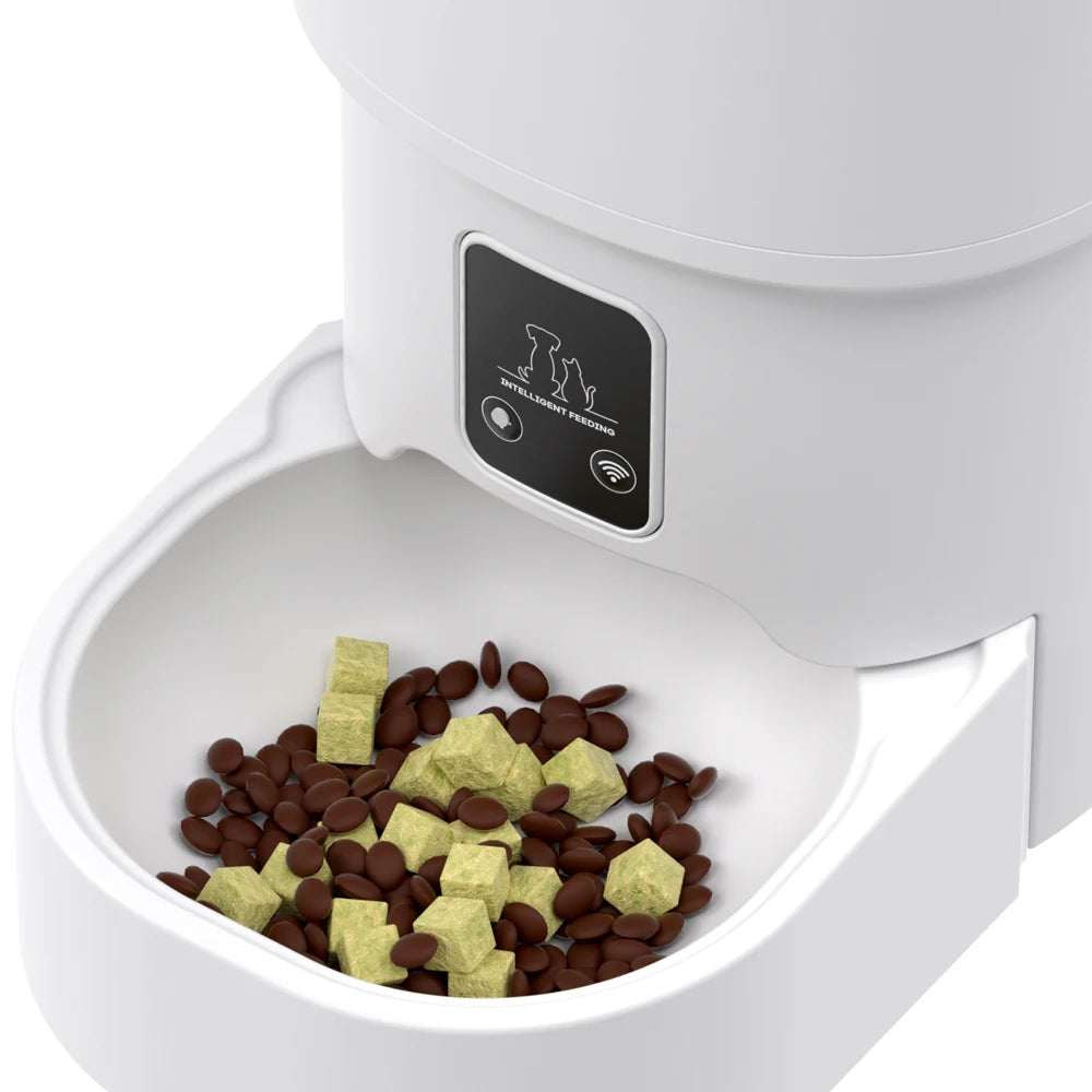 4L WiFi Smart Pet Feeder – Automatic Cat & Dog Food Dispenser (No 5V 1A Plug)