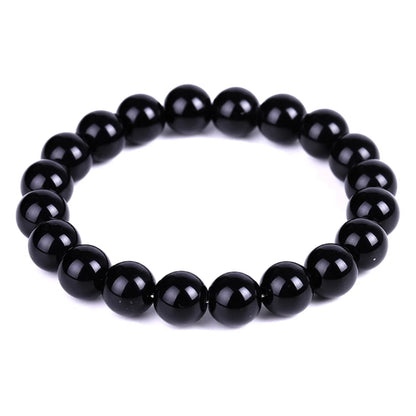 Black Obsidian Natural Stone Bracelet | Fat Relief, Blood Circulation & Anti-Anxiety Jewelry for Men & Women
