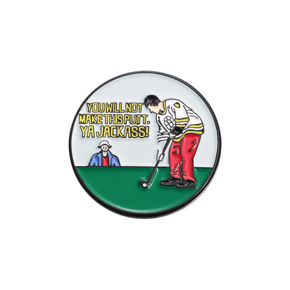Magnetic Golf Hat Clip with Ball Marker - Electroplated Golf Marker and Training Accessory for Kids, Boys, Girls, and Golf Gifts