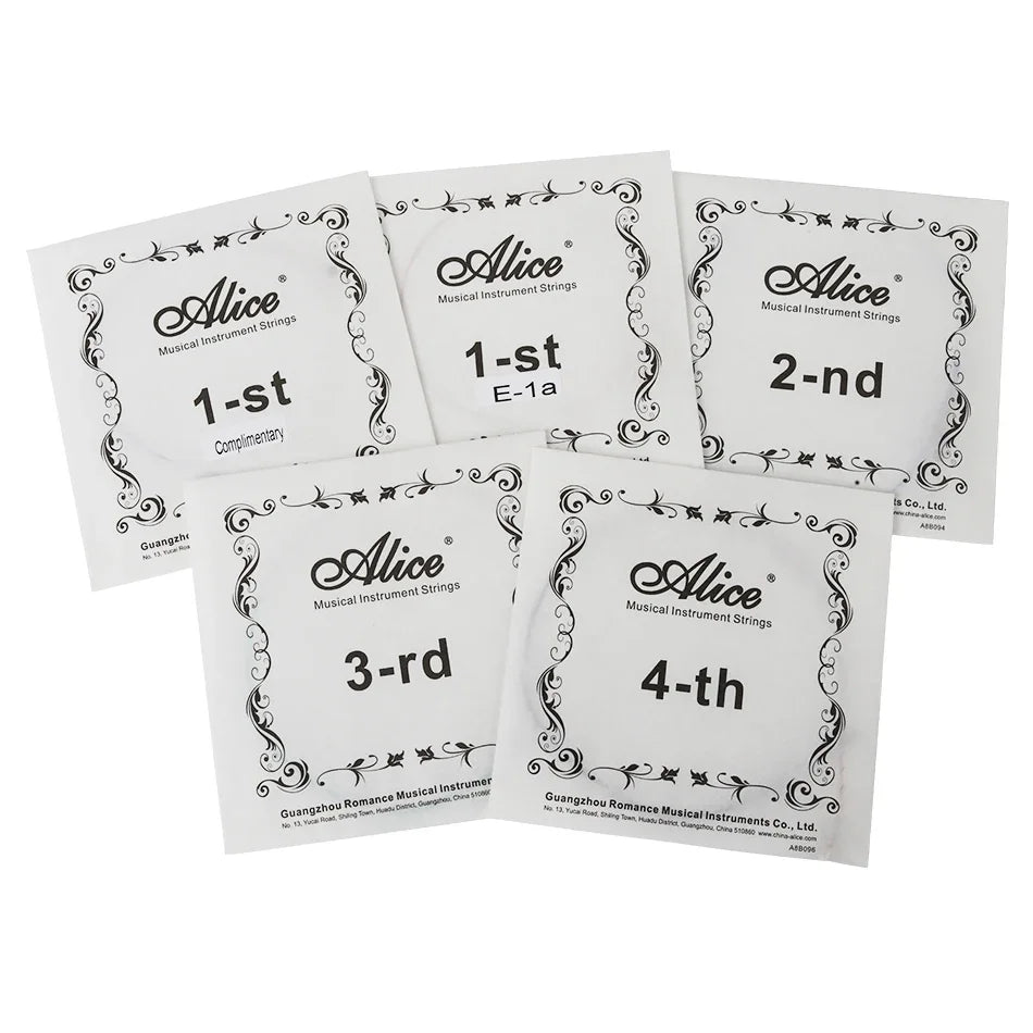 Alice A709 Violin Strings Set – Nylon Core Steel Strings with Al-Mg and Ni-Cr Winding for Professional Performance