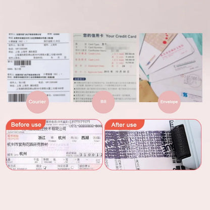 Theft Protection Roller Stamp - Privacy Confidential Data Guard Security Seal Roller for Protecting Privacy